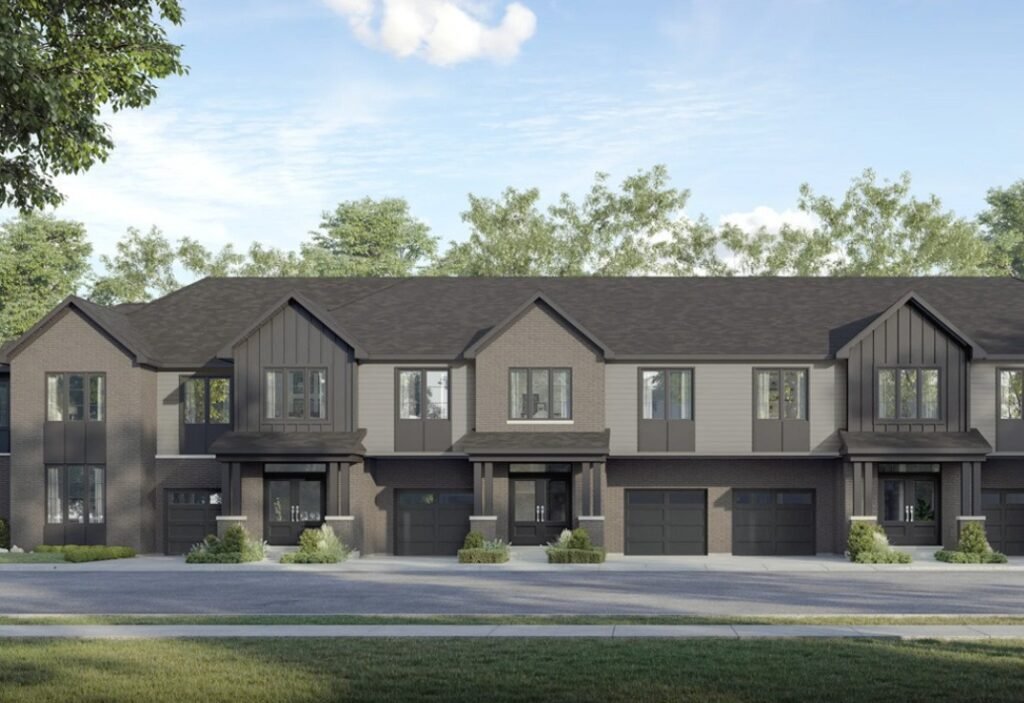 pre construction townhomes milton